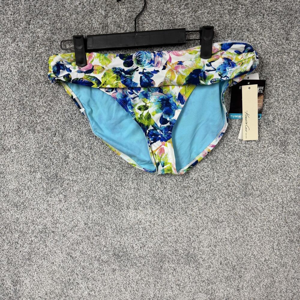 Kenneth Cole New York Bikini Bottom L Tummy Control Indie Retro Y2K Fold-over
